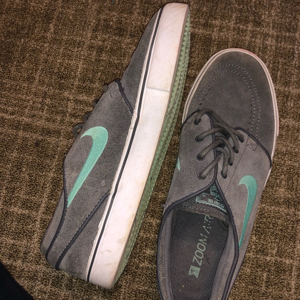 Blue and Gray Nike Janoski Sneakers